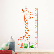 Giraffe Height Chart For Kids Wall