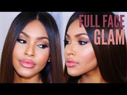 full face makeup routine tutorial for