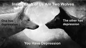 Two wolves meme