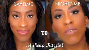dark skin day to night makeup tutorial