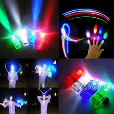 10 Pcs Finger Light Up Ring Laser Led Dance Party Favors Glow Beams Torch Us For Sale Online