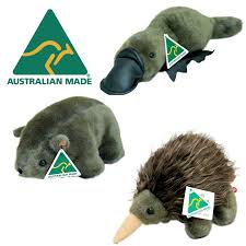 these high quality platypus wombat and echidna soft plush toys are made right here in australia and make the perfect gift to send