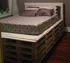 diy pallet bed queen bed frame diy