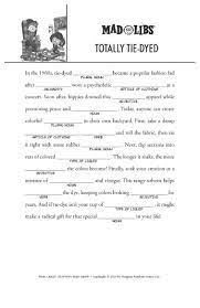 mad libs printables and activities