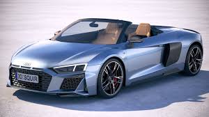 Audi's trademark hexagonal singleframe grille has gained some width and lost some height, making it broader and flatter, while the chrome surround is gone completely. Audi R8 Spyder 2019