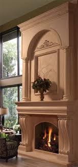 Colonial Fireplace Stone Mantel