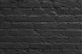 Empty Modern Black Brick Wall Texture