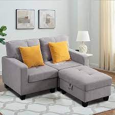 Poplarbox Fabric Loveseat Sofa Couch