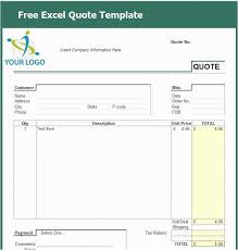 Construction Bid Template Free Excel Awesome Itemized Quote Template