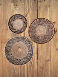 Set Of 3 Binga Woven Wall Baskets
