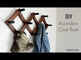 How To Make A Diy Accordion Coat Rack