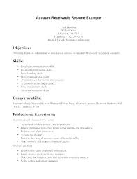 Accounts Clerk Resume Template Sample Accounting Objective