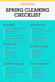 spring cleaning checklist