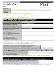 Small Business Investment Form Sample Templates At