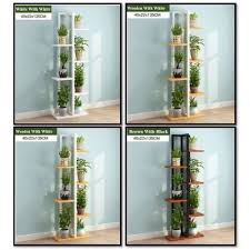 6 Tier Wooden Plant Rack Flowers Stand