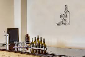 Wine For Two Large Metal Wall Art