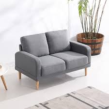 husbedom 50 small modern loveseat sofa