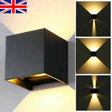 7w modern cube led wall lamp indoor