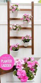 Other creative way to represent the beauty of your small garden, you can attach it on the wall. Remodelaholic How To Build An Easy Diy Wall Planter Ladder