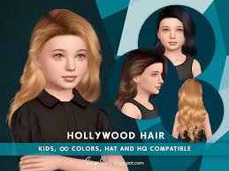 the sims resource hollywood hair kids