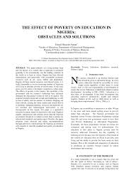 pdf the effect of poverty on education in ia obstacles and pdf the effect of poverty on education in ia obstacles and solutions