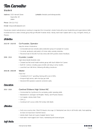 Sample resume for the college application process resume for joe/jill college 2201 n. College Resume Template For High School Students 2021