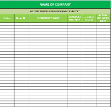 To download your free template file, just follow the link at the bottom of this page. 25 Free Delivery Schedule Templates Excel Doc Excelshe