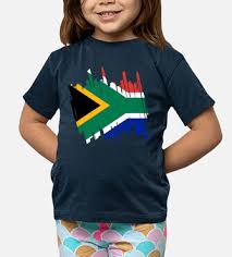 south african flag kids t shirt tostadora