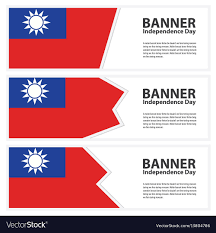 taiwan flag banners collection
