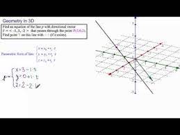 line thru point parallel to vector