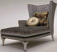 Winged Chaise Lounge Chair