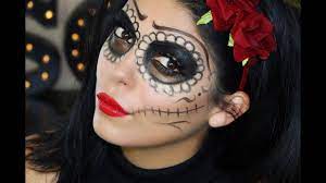 easy sugar skull halloween makeup