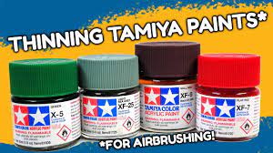 thinning tamiya paints a mostly