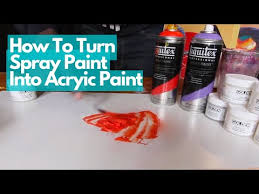 Acrylic Paint From Spray Paint