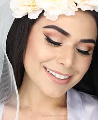 fall bride makeup tutorial warm eyes