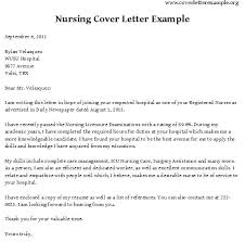 Registered Nurse Cover Letter Examples Of Cover Letters For Nurses