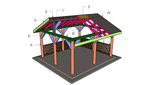 14x16 pavilion roof free diy plans