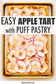 puff pastry apple tart the bake