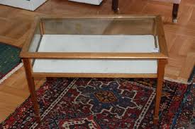 A Glass Top Display Table 74 Cm Long