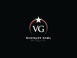 initial luxury vg circle logo letter