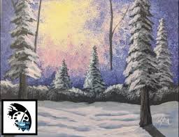Winter Landscape Painting Tutorial