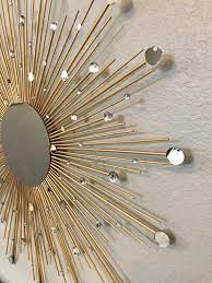 Gold Sunburst Mirror Wall Decor