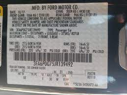 2018 Ford Fusion S 2 5l Vin