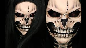 vire skull halloween makeup tutorial