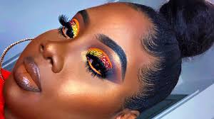 dramatic sunset makeup tutorial makeup for black women