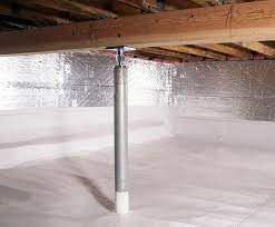 crawl space jacks fix sagging floors