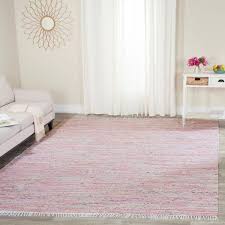 safavieh rag rug light pink multi 5 ft