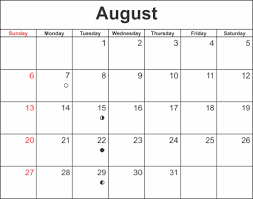 August 2018 Calendar Moon Phases Free June 2019 Calendar