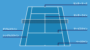 テニスコートの大きさとラインの名称・役割 | テニスベア