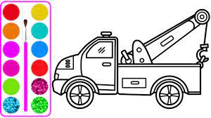 Xe cứu hộ giao thông cho bé vẽ , tô màu | Dạy bé vẽ | Dạy bé tô màu| Rescue  Car Drawing and Coloring - YouTube